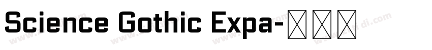 Science Gothic Expa字体转换